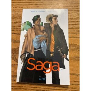 Saga Volume One Trade Paperback Brian K Vaughan Fiona Staples Comics Sci-Fi